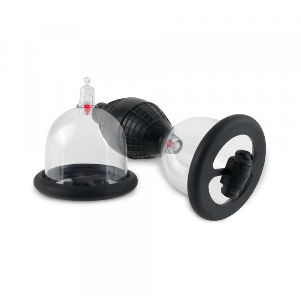 Fetish Fantasy Vibrating Nipple Pleasure Cups Black