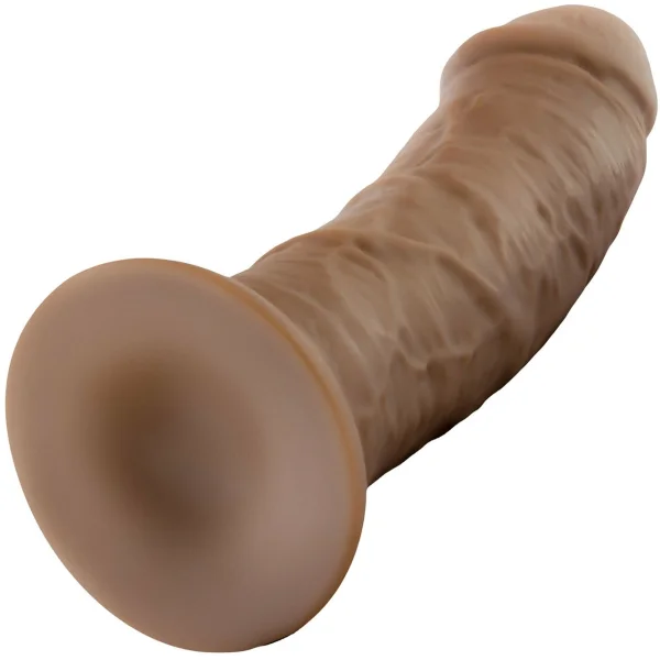 Au Naturel 8 Inch Sensa Feel Dual Density Dildo By Blush - Caramel