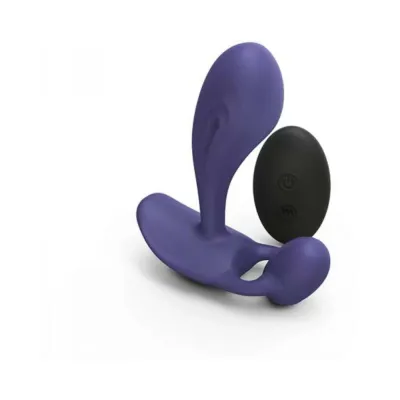 G Spot Vibrators Love To Love Witty Rechargeable Remote controlled Silicone P G Vibrator Midnight Indigo