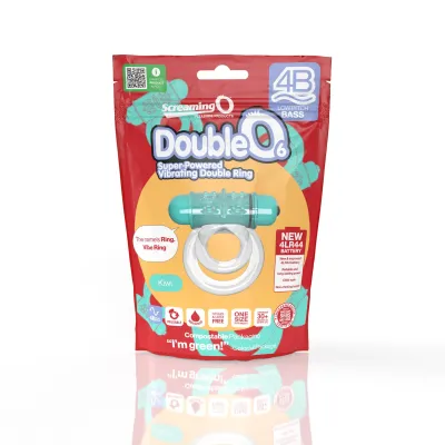 Screaming O 4b Double O Super Powered Vibrating Double Ring Kiwi