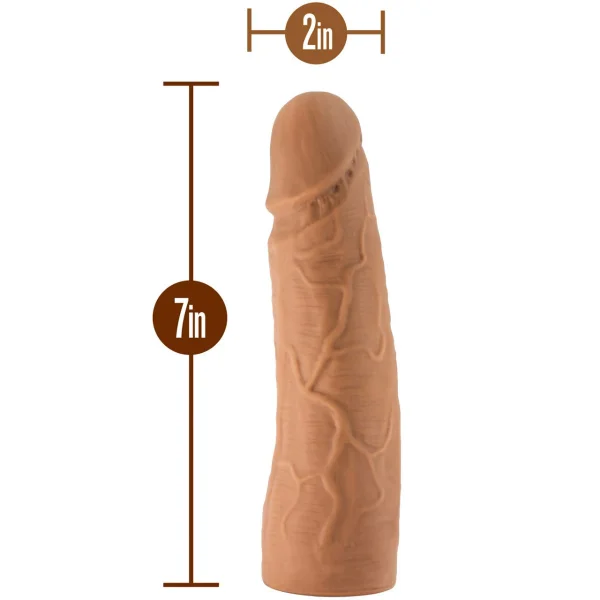 The Realm 7 Inch Realistic Silicone Lock On Dildo