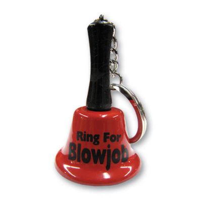 Ring For Blowjob Keychain Bell Novelty Keychain