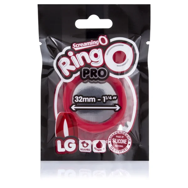 Screaming O RingO Pro LG Red Cock Ring