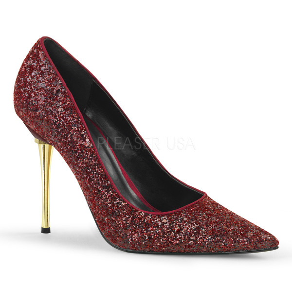 4 inches Metal Stiletto Heel Pointed Toe Pump — image 5 of 24