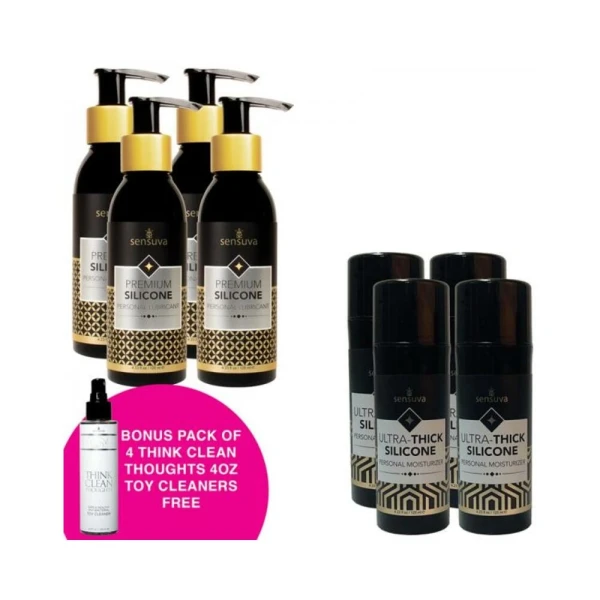 Lubricants: Pack Of 4 Premium Silicone Lubricant 4.2 Oz./pack Of 4 Ultra-thick Silicone Lubricant 4.2 Oz. +free