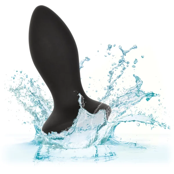 Power Gem Silicone Vibrating Petite Crystal Anal Probe by CalExotics - Black