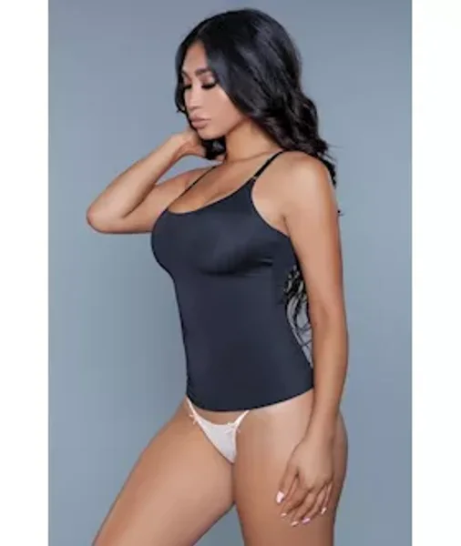 Figure Hugged Top      - Black - 3xl|4xl — image 4 of 4