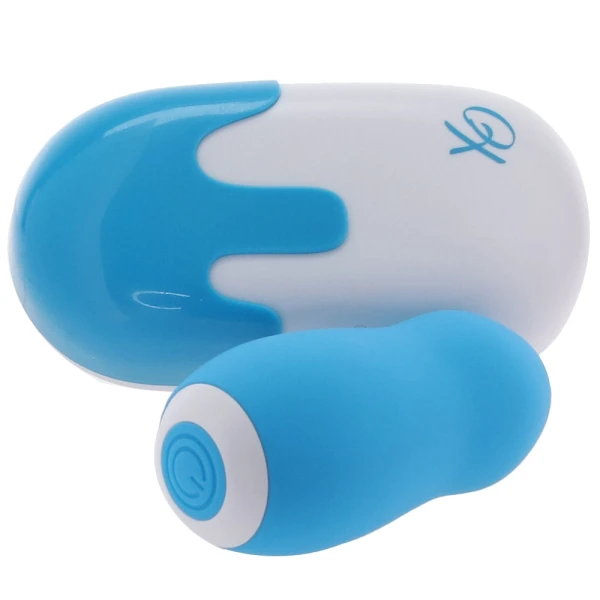 Sugar Dream Rechargeable Waterproof Silicone Clitoral Vibrator By CalExotics - Blue