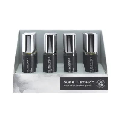 Pure Instinct Pheromone Cologne Oil For Him Roll On 0 34oz Display Of 12