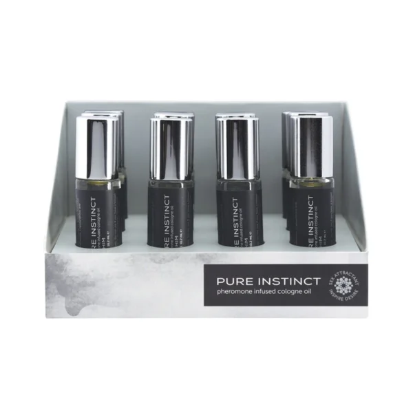 Pure Instinct Pheromone Cologne Oil For Him Roll On 0.34oz Display Of 12