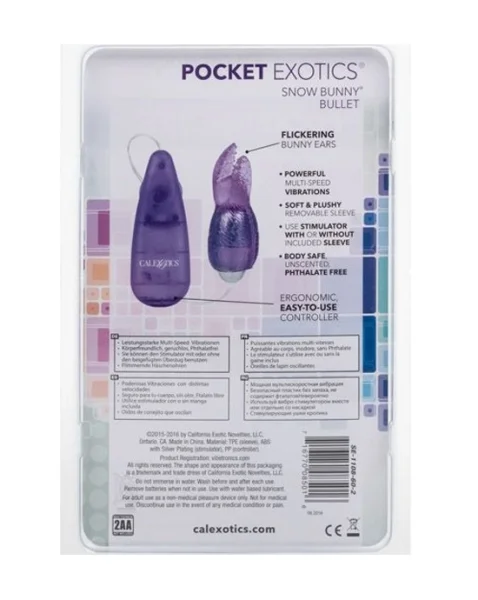 Pocket Exotics Snow Bunny Bullet - Purple