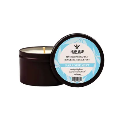 Hemp Seed 3 in 1 Massage Candle Paradise Mist 6 Oz