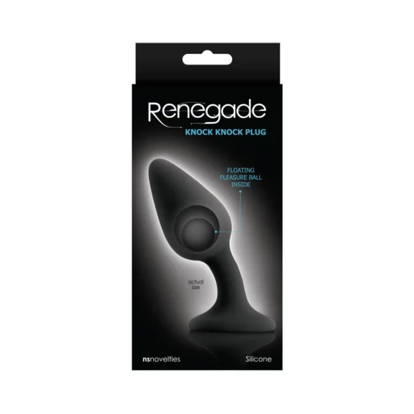 Renegade Knock Knock Anal Plug Black — image 4 of 4