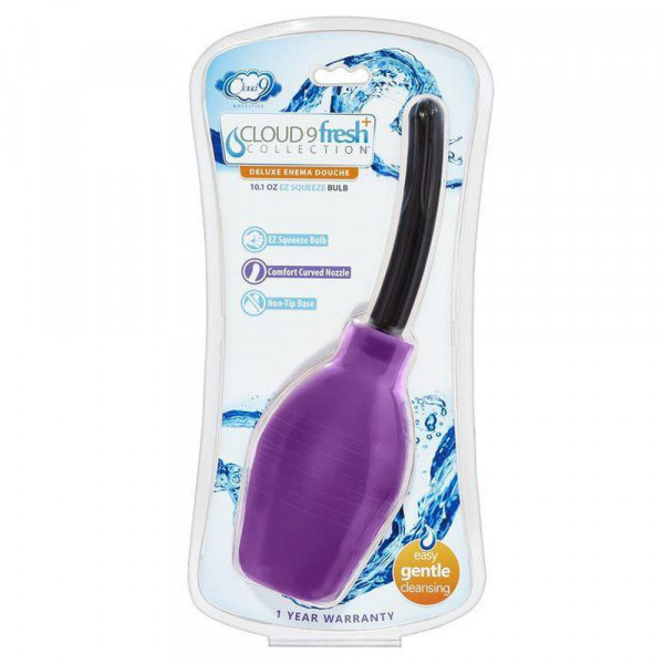 Cloud 9 Fresh + Deluxe Anal Soft Tip Enema Douche with Squeeze Bulb 10.1oz