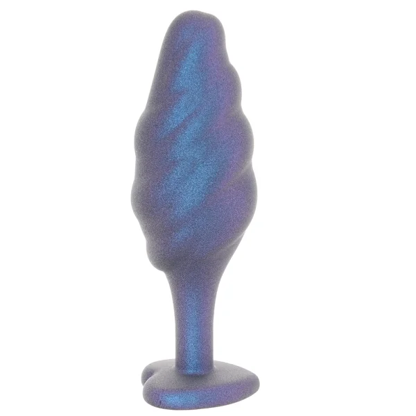 Anal Adventures Matrix Bumped Bling Silicone Butt Plug By Blush - Sapphire