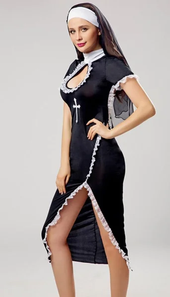 Sexy Adult Nun Costume — image 6 of 7