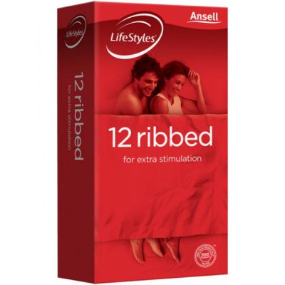 Ansell Lifestyles Ribbed Condoms 10 Pack