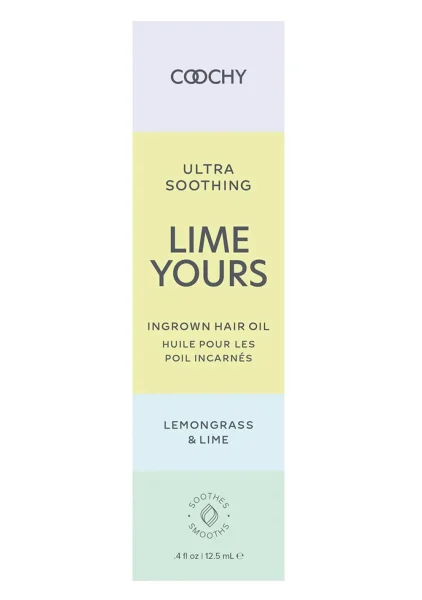 COOCHY Ultra Soothing Lime Yours Ingrown Hair Oil - Lemongrass Lime .5 oz (12.5 mL)