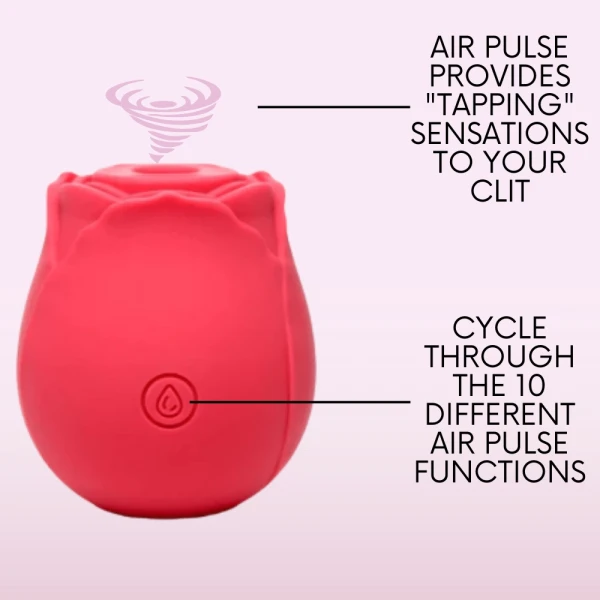 Trending! Viral Rose Sex Toy Air Pulse Stimulator - Add To Your Cart!