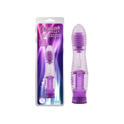 Lines Exciter Ribbed Vibrator 6 3 Inch Purple 6 3 Inch