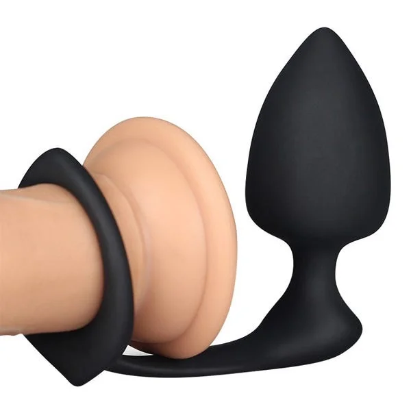 Lovetoy Anal Indulgence Collection Combo Threat Cock Ring and Butt Plug