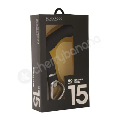 Black Door No 15 Black Bendable Ribbed Vibrator