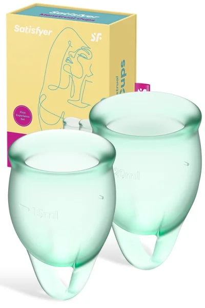 Satisfyer Feel Confident Silicone Menstrual Cups (2 Pce)