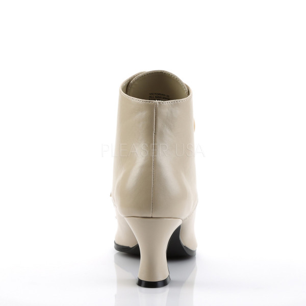 3 3/4 inches Kitten Heel Front Lace Up Ankle Boot. — image 4 of 8