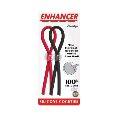 Nasstoys Enhancer Silicone Cockties Red Black