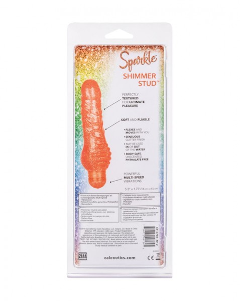 Sparkle Shimmer Stud - Orange