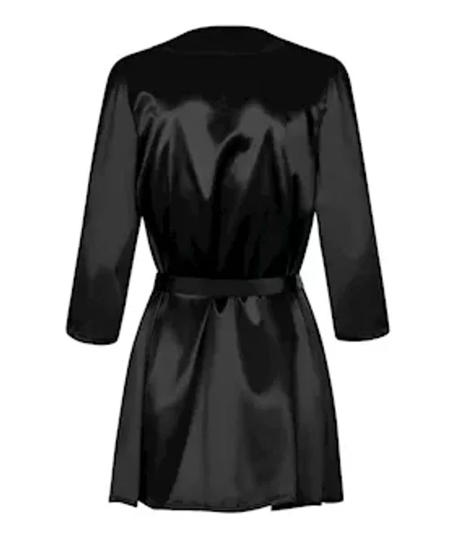 Obsessive Satinia - Robe - Black - S/m — image 9 of 10