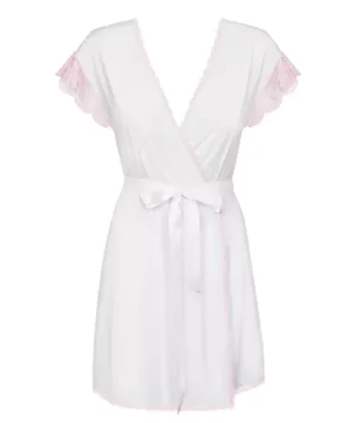 Obsessive Girlly - Peignoir And Thong - White - S/m — image 8 of 11