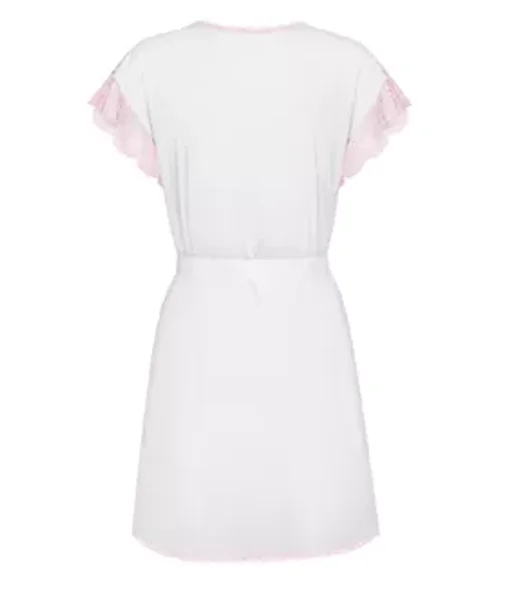Obsessive Girlly - Peignoir And Thong - White - S/m — image 11 of 11