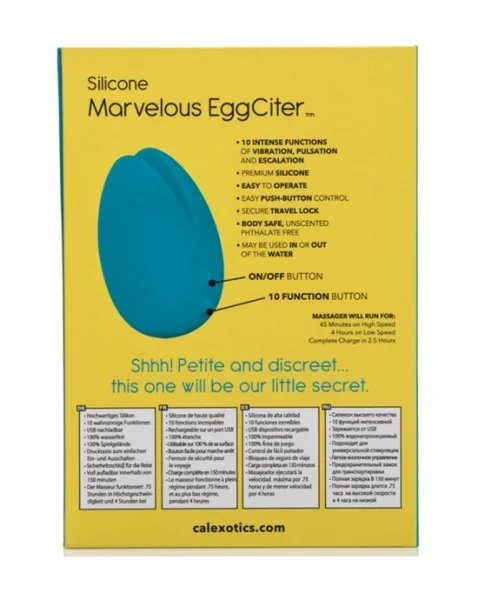 Mini Marvels Silicone Marvelous Eggciter - Blue