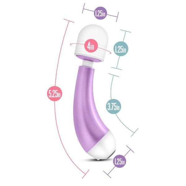 Noje W3 Mini Wand Style Vibrator by Blush Novelties — image 4 of 6