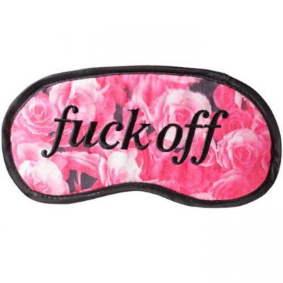 Fuck Off Floral Eye Mask