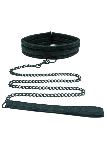 Midnight Lace Collar and Leash by Sportsheets