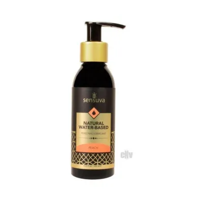 Natural Water based Personal Lubricant Peach 4 Oz