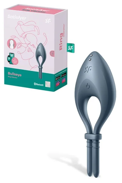 Satisfyer Bullseye Blue App Controlled Adjustable Vibrating Cockring