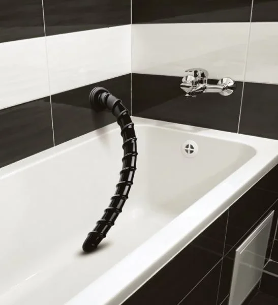 Hosed 18 Inches Swirl Anal Snake Black — image 8 of 8