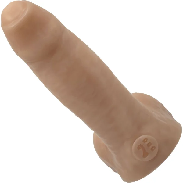 BIG Daddy Danny Uncut Large 6.5" Platinum Silicone Realistic Dildo With Balls By Dee's Big Daddies - Vanilla