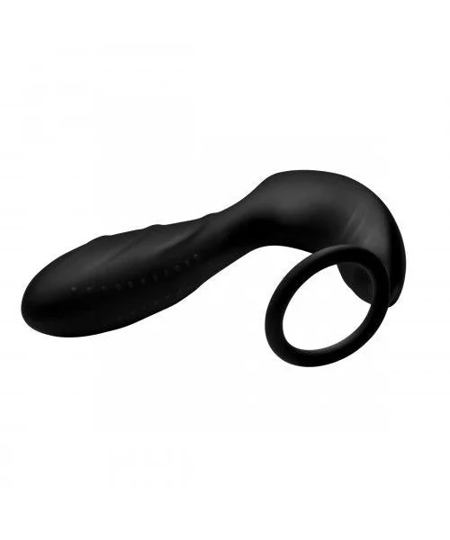 Silicone Prostate Vibrator and Strap with Remote Control