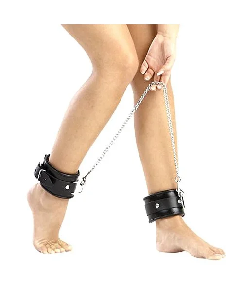 Leather And Chain Ankle Leg Restraint