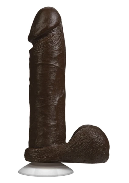 Doc Johnson The Realistic Cock 8" - Vac-U-Lock Compatible Suction Cup Base - Vanilla