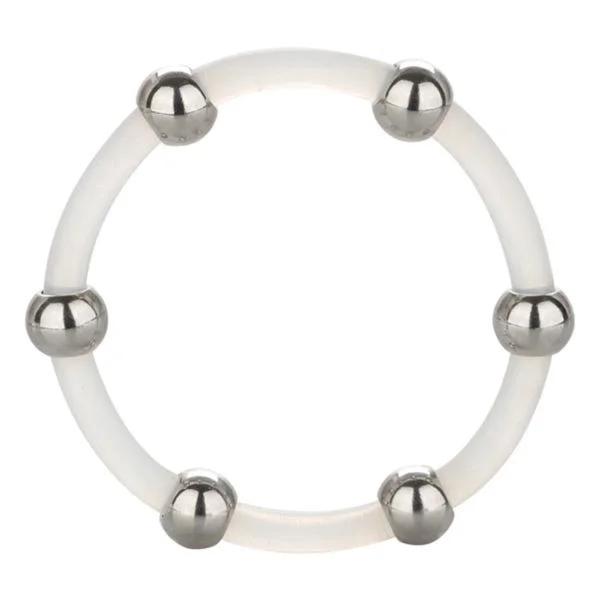 Steel Beaded Silicone Ring X-Large