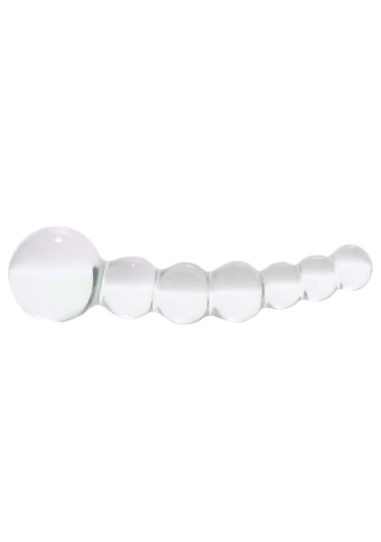 5" Curved Glass Beaded Dildo — image 5 of 6