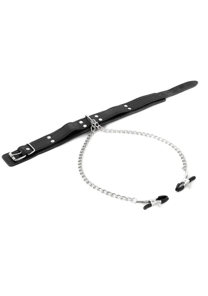 Collar with nipple clamps