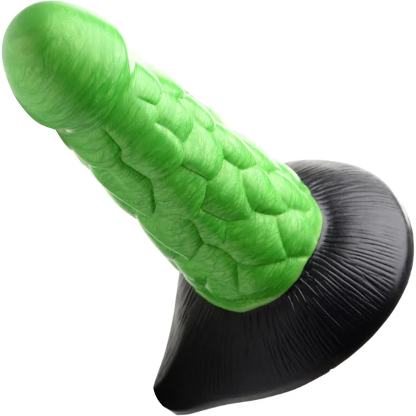 Radioactive Reptile Thick Scaly 7.5" Silicone Dildo By Creature Cocks