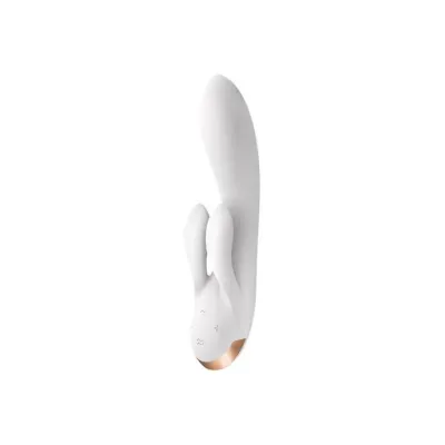Satisfyer Double Flex White 7 9 Inch
