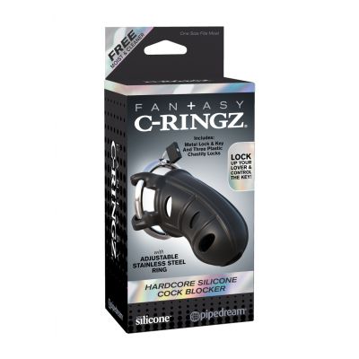 Hardcore Silicone Cock Block Black Cock Ring Shop